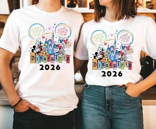 Discover Comfort Colors Disneytrip 2026 Shirt, Mickey And Friends Magic Castle Shirt, Family Vacation 2026, Mickey And Co Shirt, Family Matching Trip