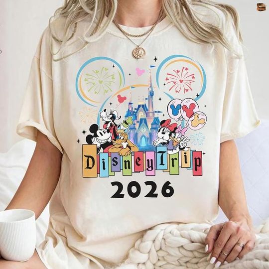 Discover Comfort Colors Disneytrip 2026 Shirt, Mickey And Friends Magic Castle Shirt, Family Vacation 2026, Mickey And Co Shirt, Family Matching Trip