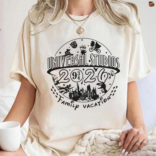 Discover Comfort Colors Universal Studios 2026 Family Vacation Shirt, Disneyland Universal Studios