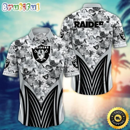 Las Vegas Football Team Raiders Hawaiian Shirt Tropical Aloha Shirt