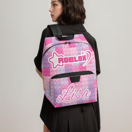 Discover Roblox Girls Backpack Pink - Custom name - Gifts for gamers