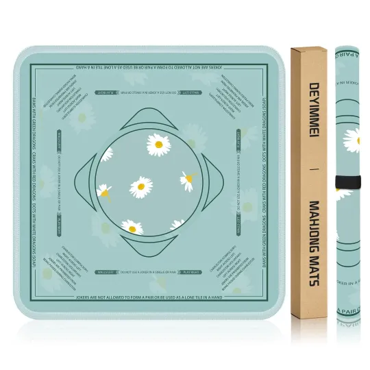 Discover Neoprene Mahjong Mat for Table 31.5"x31.5" - Non-Slip, Noise Reduction Cover ...