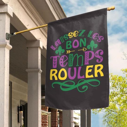 Discover Mardi Gras Garden Flag, Laissez Les Bons Temps Rouler Garden Flag, Mardi Gras House Flag, Flag Without Flag Stand SJ3Q10
