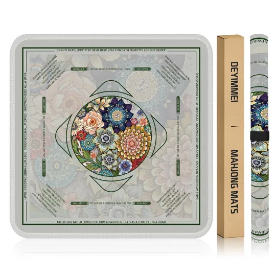 Discover Neoprene Mahjong Mat for Table 31.5"x31.5" - Non-Slip, Noise Reduction Cover ...