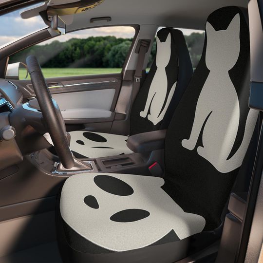 Discover Custom Car Seat Covers - Waterproof Funny Automotive Seat Cover Sets - Universal Fabric & Leather Options - Pet-Friendly Protection