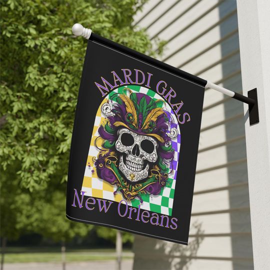 Discover New Orleans Garden Flag: Mardi Gras French Quarter Decor