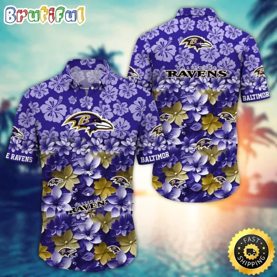 Discover Baltimore Ravens Hawaii Shirt Trending Summer For football Fans