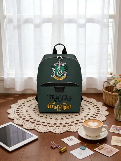 Custom Magic Academy Backpack  Personalized Wizard Style School Bag  Fantasy Gift for Fans