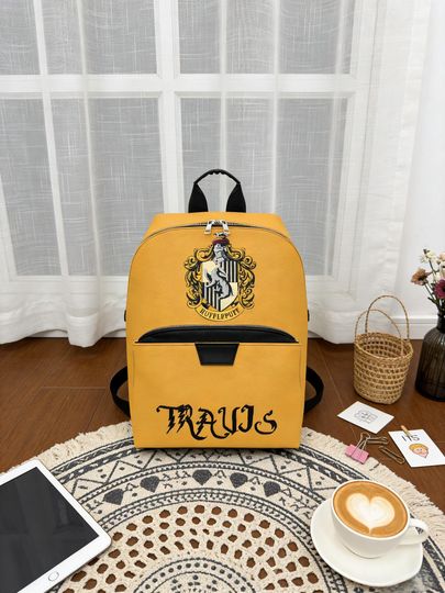 Discover Custom Magic School PU Leather Backpack, Harry Fan Gift