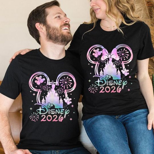 Comfort Colors Disneyland 2026 Shirt, Family Vacation Castle Firework Shirt