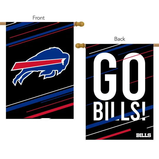 Buffalo Bills Slogan House Flag football  28" x 40" Briarwood Lane