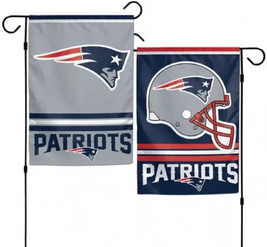 football New England Patriots Double Sided 12" x 18" Garden Flag