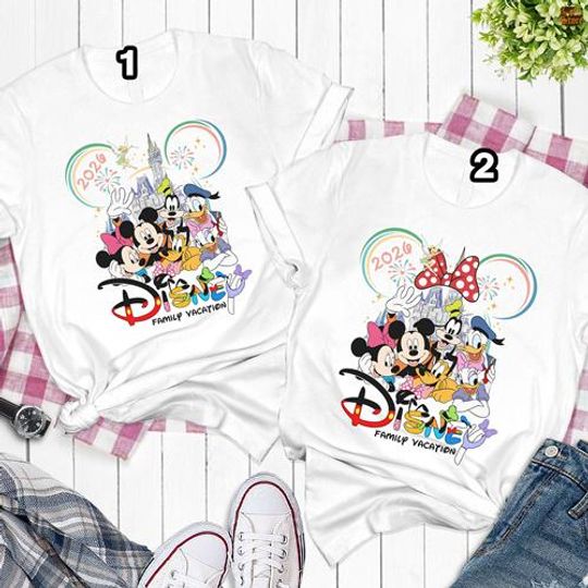 Discover Comfort Colors Disneyland Family Vacation 2026 Shirt, Mickey And Friends Family Trip, Disneyland Shirt, Family Vacation, Disneyland Vacation