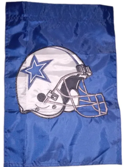 Dallas Cowboys Helmet football - Garden Flag - Outdoor Flag (18" In X 12 1/2" In)