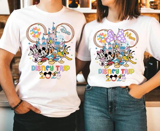 Discover Custom Disneytrip 2026 Comfort Colors Shirt, Mickey And Friends Magic Castle Shirt, Family Vacation, Mickey And Co Shirt, Family Trip 2026