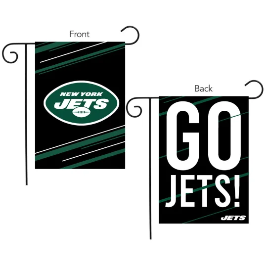 Discover New York Jets Slogan Garden Flag football  12.5" x 18" Briarwood Lane