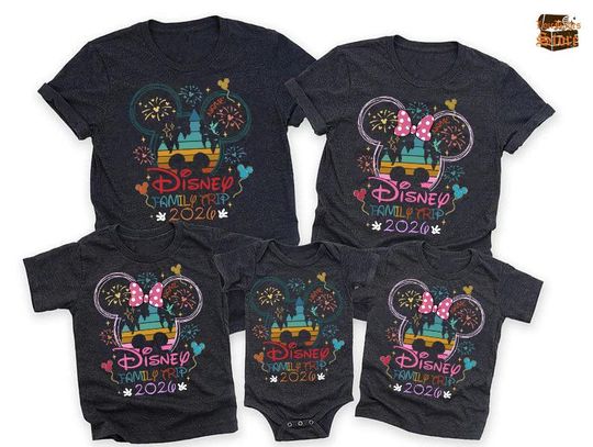 Discover Custom Disneyland Family Trip 2026 Comfort Colors Shirt, Family Matching Shirt, Disneyland Castle 2026, Disneyland Vacation, Magic Kingdom
