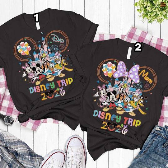 Discover Custom Disneytrip 2026 Comfort Colors Shirt, Mickey And Friends Magic Castle Shirt, Family Vacation, Mickey And Co Shirt, Family Trip 2026