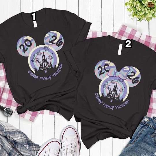 Discover Comfort Colors Disneyland Family Vacation 2026 Shirt, Disneytrip Shirt, Disneyland Vacation, Walt Disneyworld Shirt, Disneyland Castle Shirt