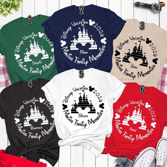 Discover Custom Disneyland Family Vacation Comfort Colors Shirt, Making Family Memories 2026 Tee