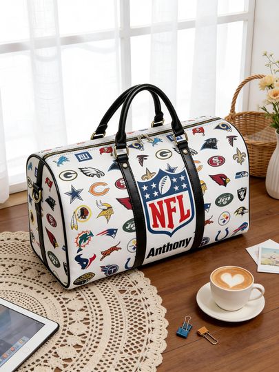 Discover Personalized Football Fan Travel Bag - All Teams Sports Weekend Bag - Gift for football Fan Lovers