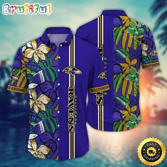Discover Baltimore Football Team Ravens Hawaiian Shirt