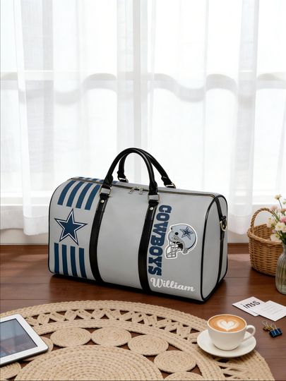 Custom Cowboy Travel Bag - PU Leather Sports bag - Weekend travel bag - Gym overnight bag