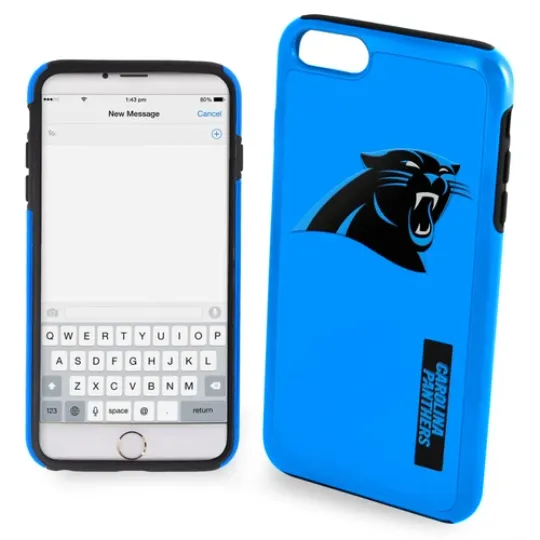 Discover football Carolina Panthers Dual Hybrid Impact Case for the iPhone 6 Plus/6s