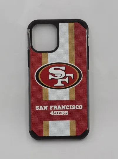 football San Francisco 49ers Textured Stripe Case For iPhone 12 & 12 pro (6.1")