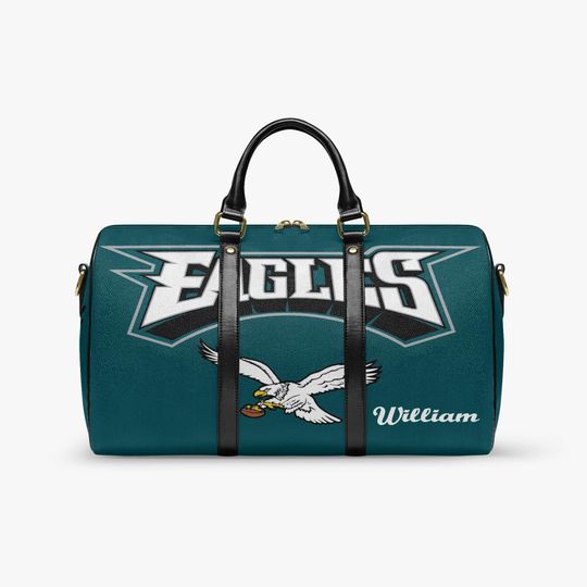 Eagle Football Duffle Bag  Custom Name  Sports Travel Bag