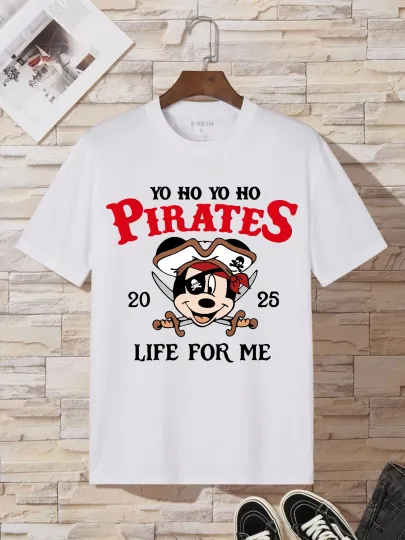 Discover YO HO Pirates 2025 T-Shirt, Pirates Life for Me Tee, Mickey Pirate Cruise Shirt