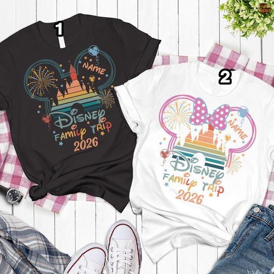 Discover Comfort Colors Disneyland Family Trip 2026 Shirt, Custom Family Matching Shirt, Family Vacation 2026
