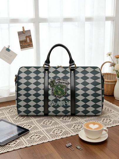 Discover Personalized Magic Academia Duffle Bag  PU Leather Gym Bag, Fantasy Gift