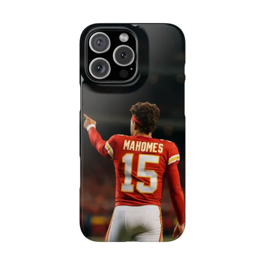 Mahomes Fan iPhone Cases, football Mobile Cover, Kansas City Chiefs, Patrick Mahomes
