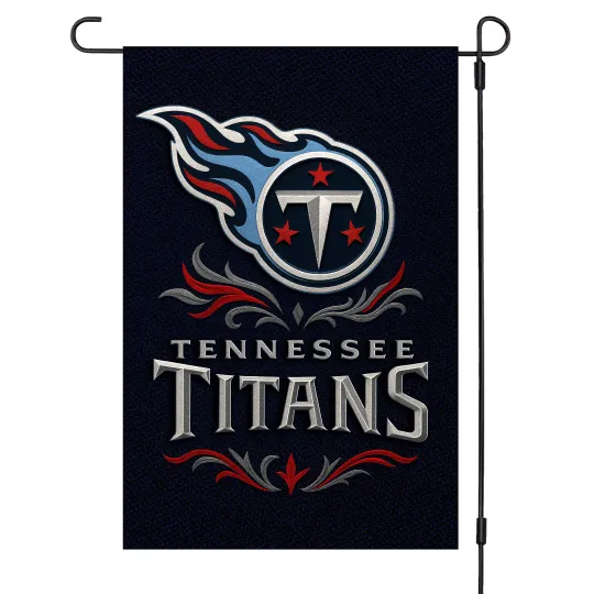 Discover Tennessee Titans Garden Flag 12"x18" football Double-Sided Outdoor Yard Banner Decor