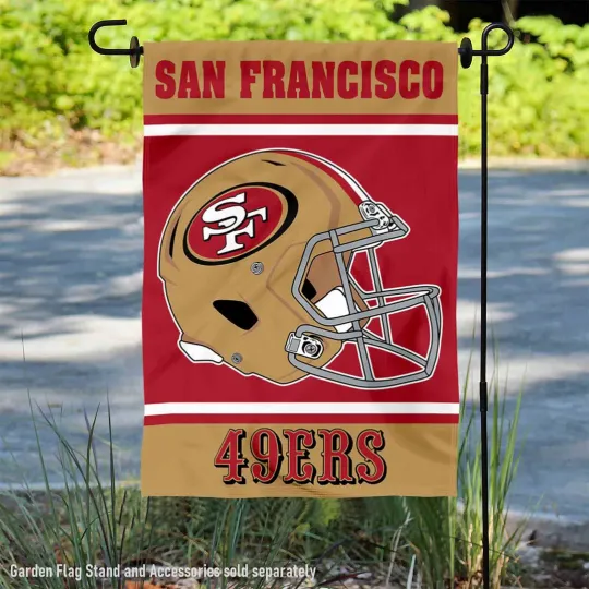 San Francisco 49ers Helmet  Garden Yard Banner Flag