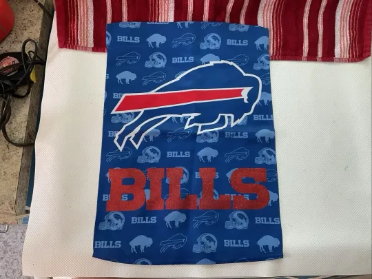 NEW Buffalo Bills Garden Flag 17x13" Double Sided football Football Banner Gift