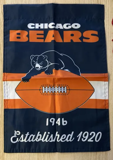 Discover Chicago Bears Garden Flag Double Sided 12x18 Yard Hanging Flag football Free Ship