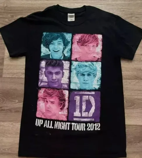 Discover 2012 One Direction Up All Night Tour Black Unisex T-shirt