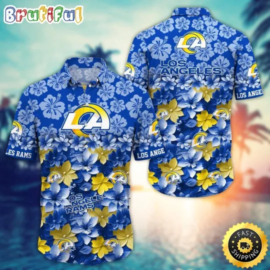 Discover Los Angeles Football Team Rams Hawaiian Shirt