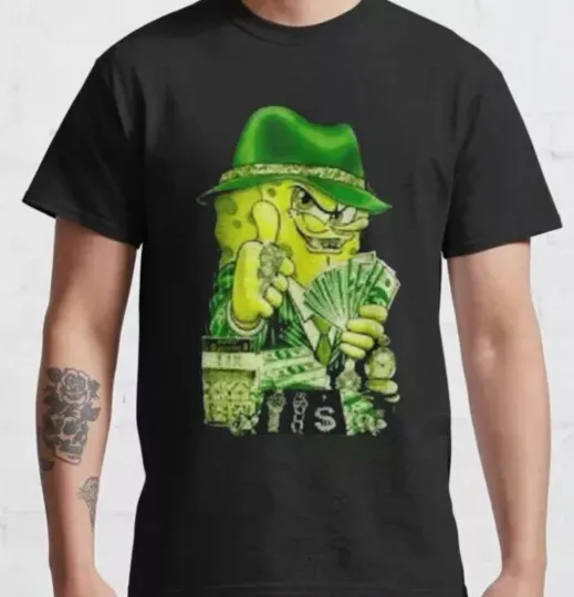 Discover Gangster SpongeBob Classic T-Shirt for Men