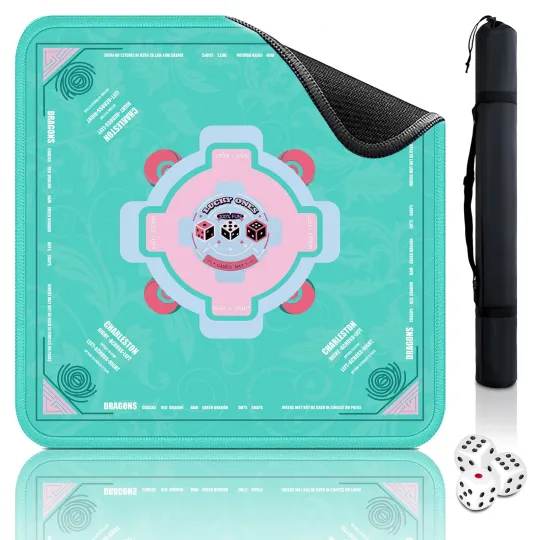 Discover Mahjong Mat Noise Reduction Non-Slip, American Mahjong Mat for Table