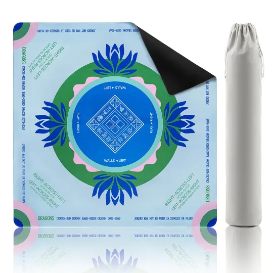 Discover Mikccer Mahjong Mat,nch Non-Slip and Noise Reduction Mah Jong Table