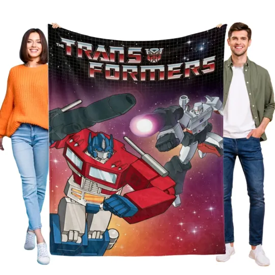 Transformers One Super Soft Flannel Throw Blanket for Bed and Sofa All Season