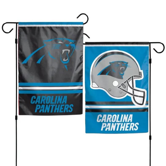 Carolina Panthers Wincraft football 12x18 Double Sided Garden Flag