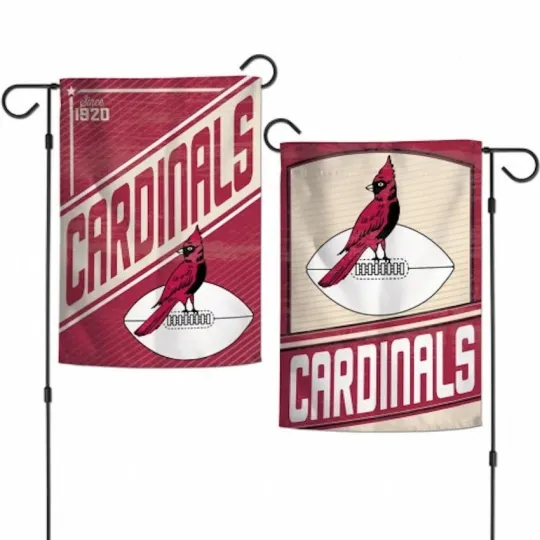 Discover Arizonna Cardinals Licensed football Garden Flag Two-Sided Retro 12.5" x 18"