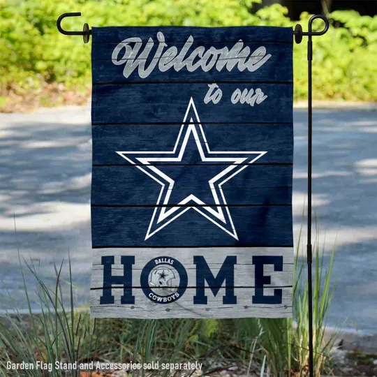 Dallas Cowboys Welcome Home Decorative Garden Yard Banner Flag