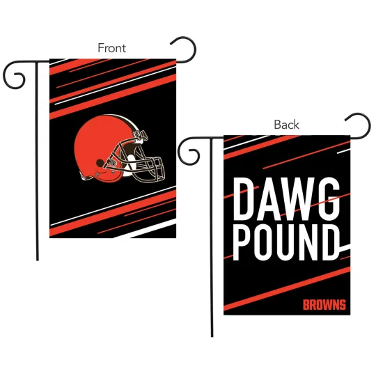 Cleveland Browns Slogan Garden Flag football 12.5" x 18" Briarwood Lane