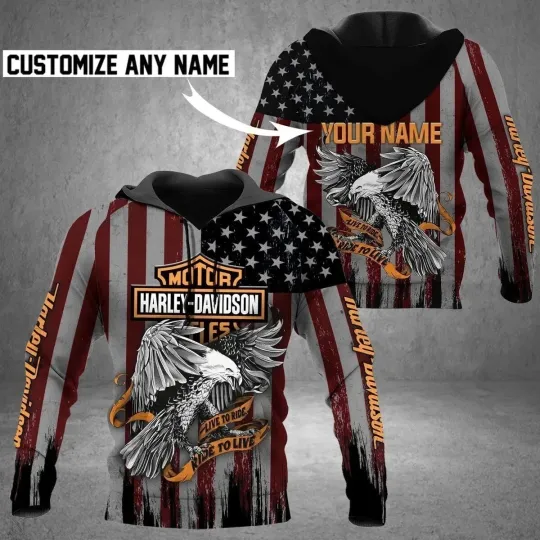 Discover Personalized Harley Motor Racing Davidsonn 3D Hoodie