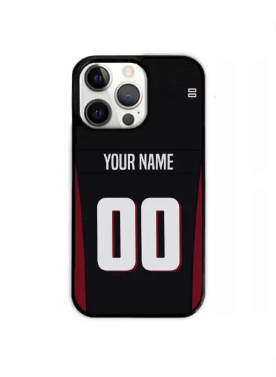 Discover Atlanta Black Phone Case Custom Name Number TPU Cover for iPhone Samsung
